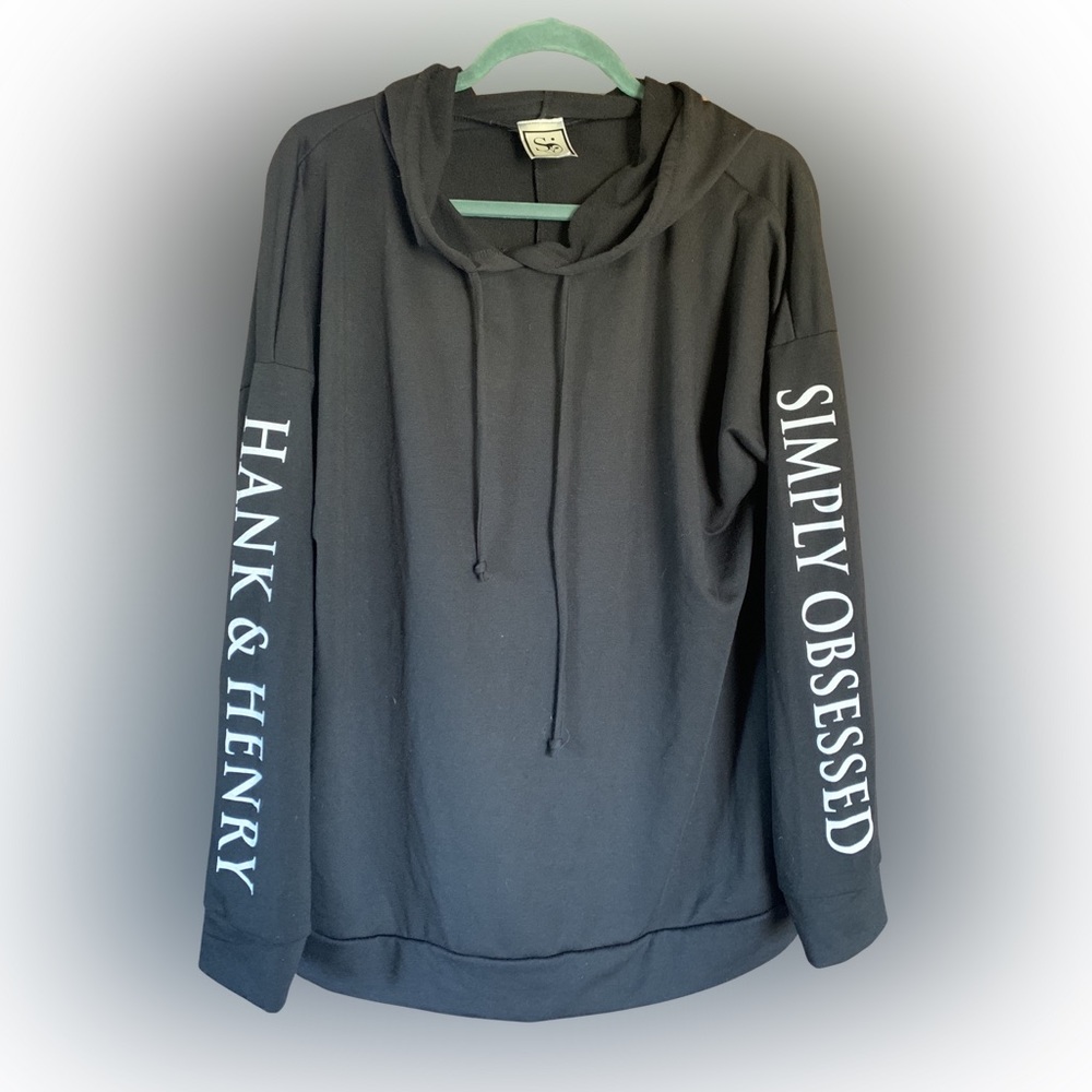 🔥2 FOR $10🔥 NWOT Simply Obsessed Hooded Pullover L